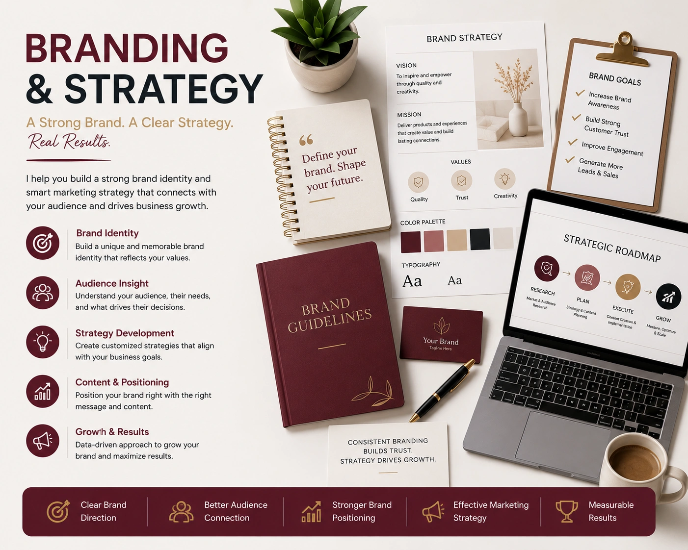 Personal branding portfolio of a freelance digital marketer